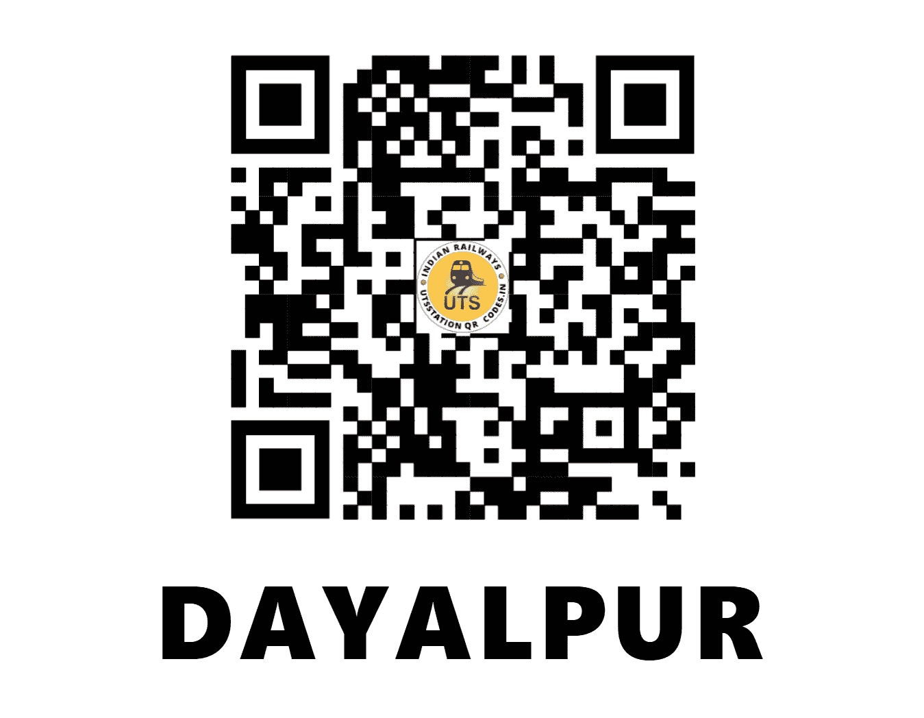 UTS QR Code for DAYALPUR - DLPR (NR - UTTAR PRADESH)